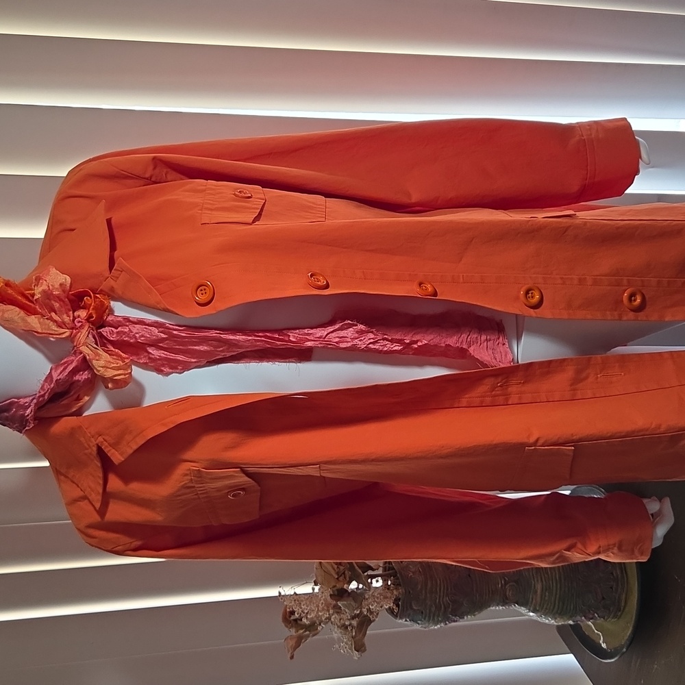 Issac Mizrahi Orange Jacket